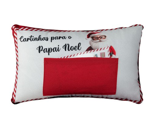 Almofada Natalina Cartinhas Noel, red | WestwingNow