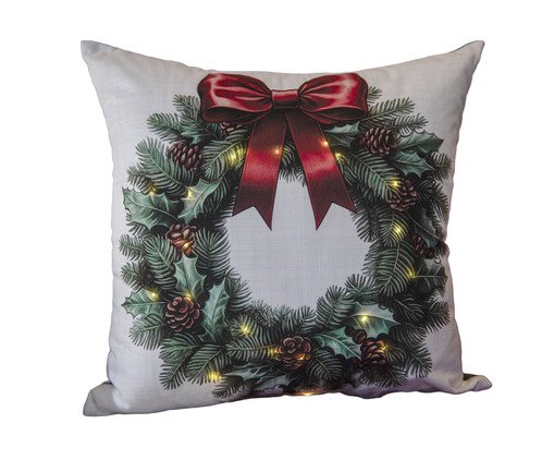 Almofada Natalina com LED Guirlanda, green | WestwingNow