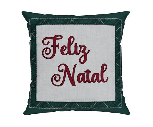 Almofada Natalina Feliz Natal Verde, green | WestwingNow