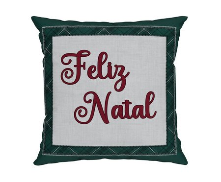 Almofada Natalina Feliz Natal Verde | Westwing