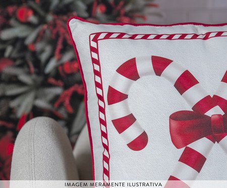 Almofada Natalina Candy Cane | Westwing