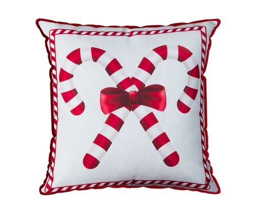 Almofada Natalina Candy Cane, red | WestwingNow