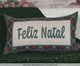 Almofada Natalina Feliz Natal Xadrez Verde, green | WestwingNow
