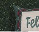Almofada Natalina Feliz Natal Xadrez Verde, green | WestwingNow
