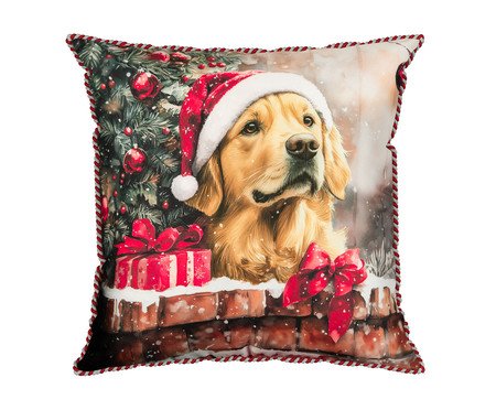 Almofada Natalina Dog Golden | Westwing
