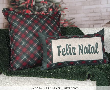 Almofada Natalina Tartan Elegance | Westwing
