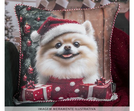 Almofada Natalina Dog Spitz | Westwing