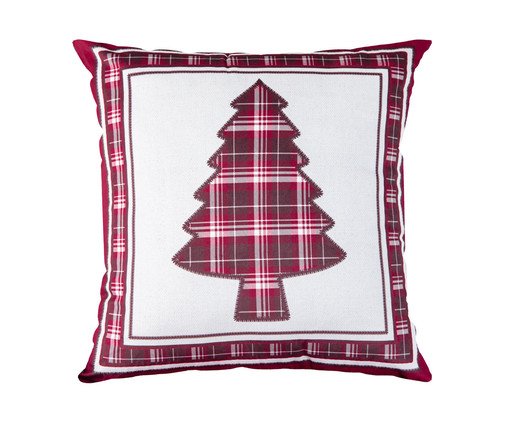 Almofada Natalina Árvore de Natal Xadrez, red | WestwingNow