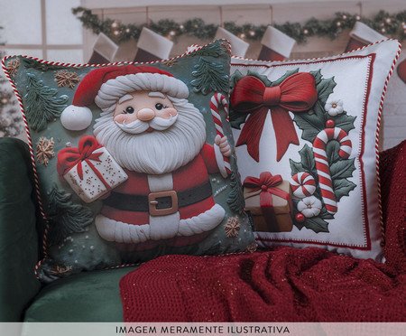 Almofada Natalina Papai Noel | Westwing