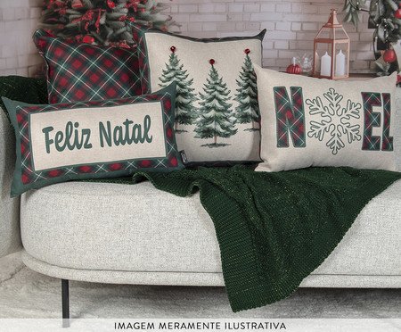 Almofada Natalina Noel Retangular | Westwing