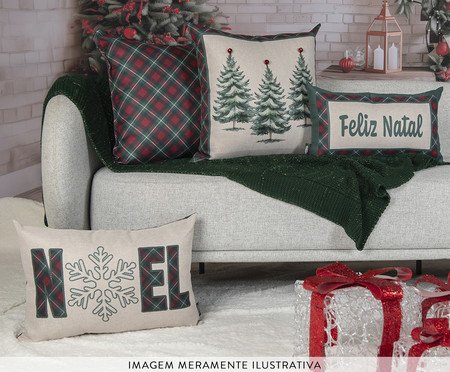 Almofada Natalina Noel Retangular | Westwing