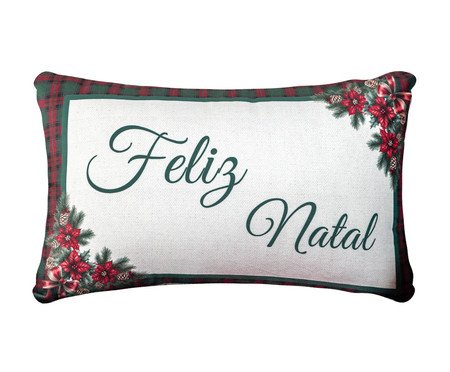 Almofada Natalina Feliz Natal Arranjo | Westwing
