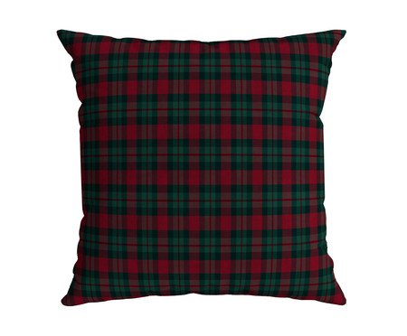 Almofada Natalina Xadrez Verde e Vermelho | Westwing
