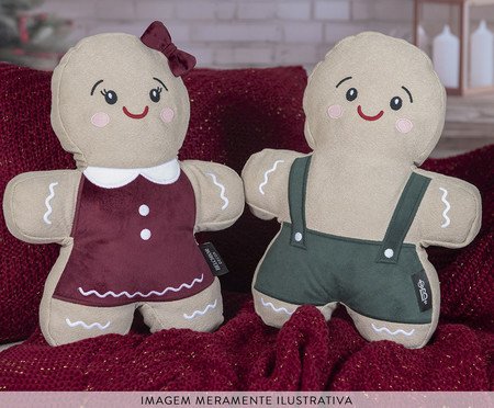Almofada Natalina de Gingerbem Júnior | Westwing