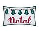 Almofada Natalina Feliz Natal Retangular, green | WestwingNow