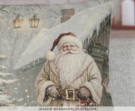 Almofada Natalina Santa Claus Branca | Westwing