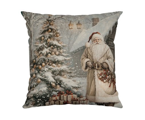 Almofada Natalina Santa Claus Branca, multicolor | WestwingNow