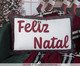 Almofada Natalina Feliz Natal Xadrez, red | WestwingNow