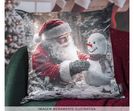 Almofada Natalina Noel e Boneco de Neve | Westwing