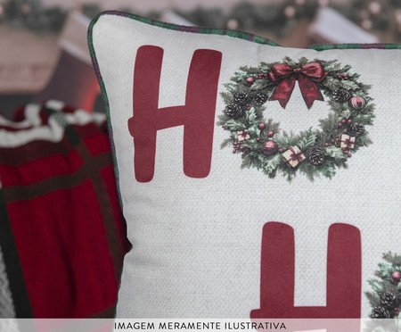 Almofada Natalina HO HO HO | Westwing