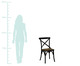 Cadeira de Madeira Cross - Preta, Preto, Marrom, Colorido | WestwingNow