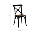 Cadeira de Madeira Cross - Preta, Preto, Marrom, Colorido | WestwingNow