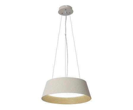 Pendente Muffin Tuya Com Controle Remoto Fendi e Madeira Bivolt | Westwing