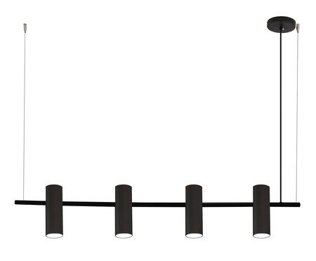 Pendente Cannon Hibrido Metal Preto Bivolt | Westwing