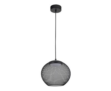 Pendente Domo Preto Bivolt | Westwing