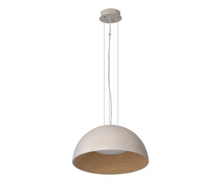 Pendente Cuia Tuya Com Controle Remoto Fendi e Madeira Bivolt | Westwing