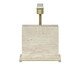 Base De Abajur Marmo Bronze e Travertino Natural Bivolt, beige | WestwingNow