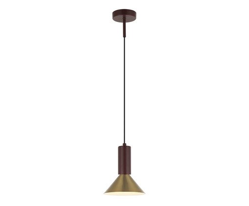 Pendente Arandela Blossom Metal Vermelho Dourado Bivolt, gold | WestwingNow