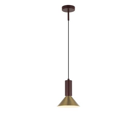 Pendente Arandela Blossom Metal Vermelho Dourado Bivolt | Westwing