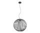 Pendente Globe Metal Preto Cabo Preto e Branco Bivolt, black | WestwingNow