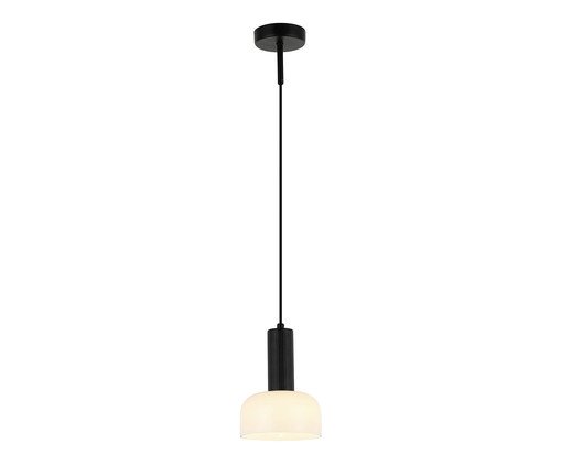 Pendente Arandela Blossom Vidro Preto e Branco Bivolt, white | WestwingNow