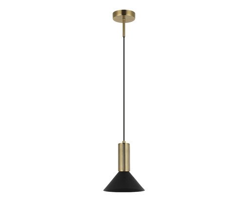Pendente Arandela Blossom Metal Dourado Preto Bivolt, black | WestwingNow