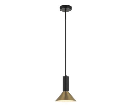 Pendente Arandela Blossom Metal Preto Dourado Bivolt | Westwing