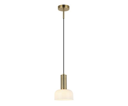 Pendente Arandela Blossom Vidro Dourado Branco Bivolt, white | WestwingNow