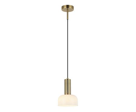 Pendente Arandela Blossom Vidro Dourado Branco Bivolt | Westwing