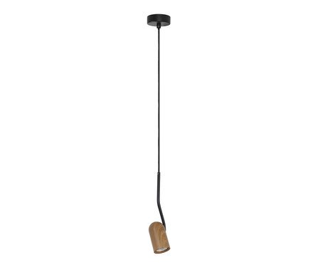 Pendente Onna Preto Amadeirado Bivolt | Westwing