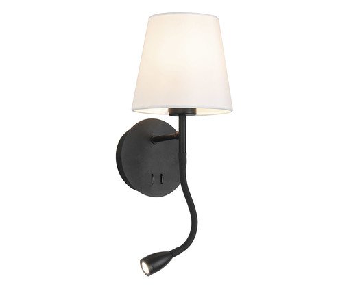 Arandela Cozy Led + Preto Bivolt, black | WestwingNow