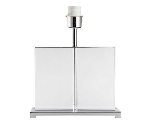 Base De Abajur Glacio Cromado e rente Bivolt, transparent | WestwingNow