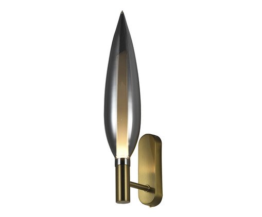 Arandela Lanza Fumê Bivolt, gold | WestwingNow