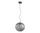 Pendente Globe Metal Preto Cabo Preto e Branco Bivolt, black | WestwingNow
