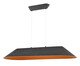 Pendente Felt Preto e Laranja Bivolt, black | WestwingNow