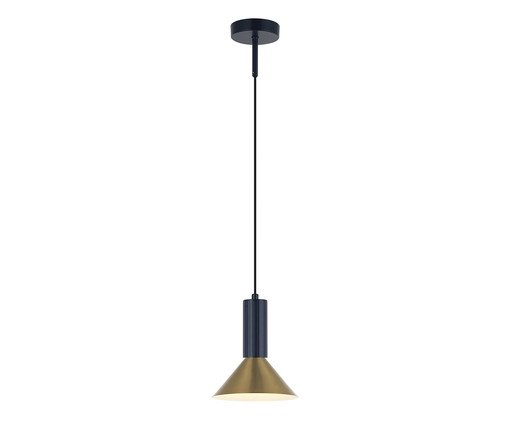 Pendente Arandela Blossom Metal Azul Dourado Bivolt, gold | WestwingNow