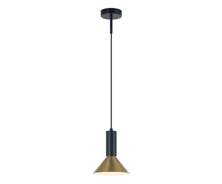 Pendente Arandela Blossom Metal Azul Dourado Bivolt | Westwing