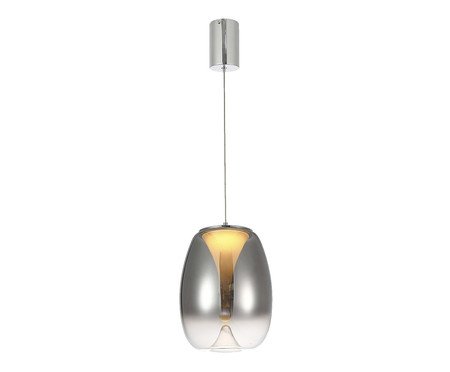 Pendente Zug 1 Fumê Cromado Bivolt | Westwing