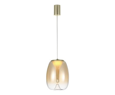 Pendente Zug 1 Champagne Dourado Bivolt | Westwing