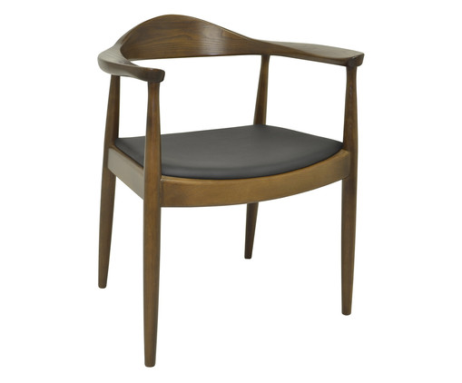 Cadeira Carina com Braços - Madeira Escura, Preto, Marrom, Colorido | WestwingNow